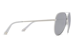 Shop EYE'M Kids Aviator Sunglasses in Silver online.