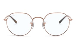 Shop Ray-Ban JACK Irregular Eyeglasses in Copper online.