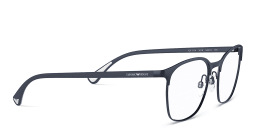 Shop Emporio Armani Square Eyeglasses in Blue online.