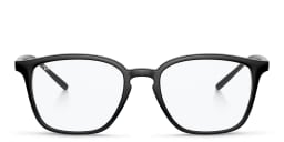 Shop Ray-Ban Logo Signature Unisex Square Eyeglasses in Black online.