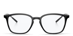 Shop Ray-Ban Unisex Square Eyeglasses in Black online.