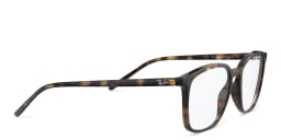 Shop Ray-Ban Unisex Square Eyeglasses in Havana online.