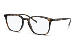 Shop Ray-Ban Unisex Square Eyeglasses in Havana online.