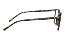 Shop Ray-Ban Unisex Square Eyeglasses in Havana online.