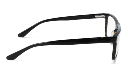 Shop Calvin Klein Rectangle Eyeglasses in Havana online.