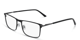Shop Calvin Klein Wide Rectangle Eyeglasses in Black online.