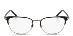 Shop Calvin Klein Rectangle Eyeglasses in Black Gold online.