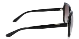 Shop Calvin Klein Oversized Square Sunglasses in Brown online.