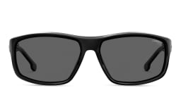 Shop Carrera Wide Rectangle Sunglasses in Black online.