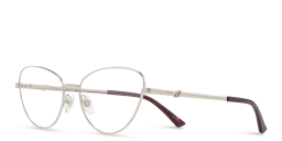 Shop EYE'M Wide Cat-Eye Eyeglasses in Pale Gold online.