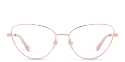 Shop EYE'M Wide Cat Eye Eyeglasses in Rose Gold online.