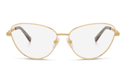 Shop EYE'M Wide Cat Eye Eyeglasses in Gold online.