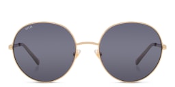 Shop EYE'M Round Sunglasses in Gold online.