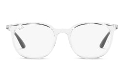 Shop Ray-Ban Unisex Square Eyeglasses in Clear online.