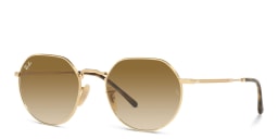 Shop Ray-Ban Jack Unisex Irregular Sunglasses in Gold online.