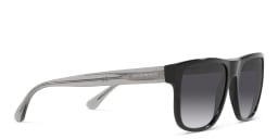 Shop Emporio Armani Pillow Sunglasses in Black online.