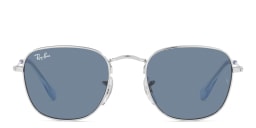 Shop Ray-Ban Junior Frank Kids Square Sunglasses in Silver online.
