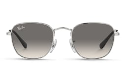 Shop Ray-Ban Junior Kids Square Sunglasses in Silver online.