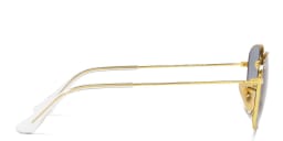 Shop Ray-Ban Junior Kids Square Sunglasses in Gold online.