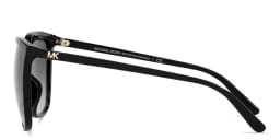 Shop Michael Kors Anaheim Square Sunglasses in Black online.