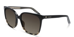 Shop Calvin Klein Square Sunglasses in Black online.