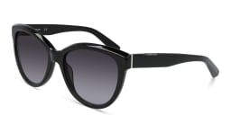 Shop Calvin Klein Cat-Eye Sunglasses in Black online.