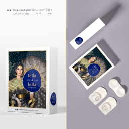 تسوق عدسات لاصقة ملوّنة للإستخدام الشهري - شهرزاد – رمادي ليلي ليلة وليلة بلون شهرزاد – رمادي ليلي أونلاين.