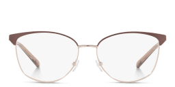 Shop Michael Kors Cat-Eye Eyeglasses in Brown online.