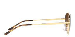 Shop Ray-Ban Unisex Irregular Sunglasses in Gold online.