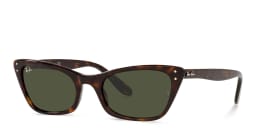 Shop Ray-Ban Lady Burbank Cat-Eye Sunglasses in Havana online.