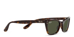 Shop Ray-Ban Lady Burbank Cat-Eye Sunglasses in Havana online.