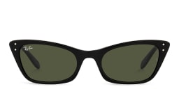Shop Ray-Ban Cat-Eye Sunglasses in Black/Green online.