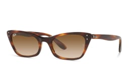 Shop Ray-Ban Cat-Eye Sunglasses in Striped Havana online.