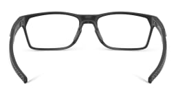 Shop Oakley Wide Rectangle Eyeglasses in Satin Black online.