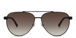 Shop EYE'M Aviator Sunglasses in Black/Brown Shaded online.