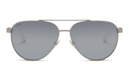 Shop EYE'M Aviator Sunglasses in Grey/Silver Multilayer online.