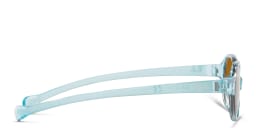 Shop Ray-Ban Junior Kids Oval Sunglasses in Transparent Light Blue online.