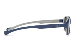 Shop Ray-Ban Junior Kids Rectangle Sunglasses in Blue online.
