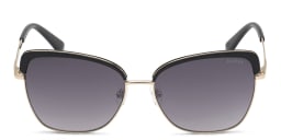 Shop Guess Cat-Eye Sunglasses in Black Gold online.