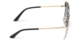 Shop Guess Cat-Eye Sunglasses in Black Gold online.