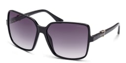 Shop Guess Oversized Square Sunglasses in Black online.