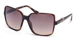 Shop Guess Oversized Square Sunglasses in Havana online.