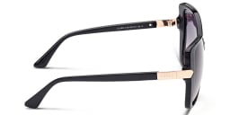 Shop Guess Oversized Cat-Eye Sunglasses in Black online.