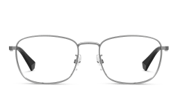 Shop Polaroid Rectangle Eyeglasses in Silver online.