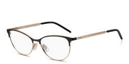 Shop Hugo Boss Wide Cat-Eye Eyeglasses in Black online.