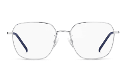 Shop Tommy Hilfiger Square Eyeglasses in Silver online.