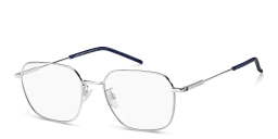 Shop Tommy Hilfiger Square Eyeglasses in Silver online.