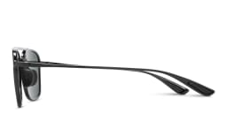 Shop Maui Jim Keokea Unisex Aviator Sunglasses in Black online.
