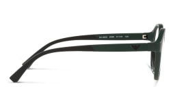 Shop Emporio Armani Kids Round Eyeglasses in Green online.