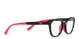 Shop Emporio Armani Kids Cat-Eye Eyeglasses in Black online.